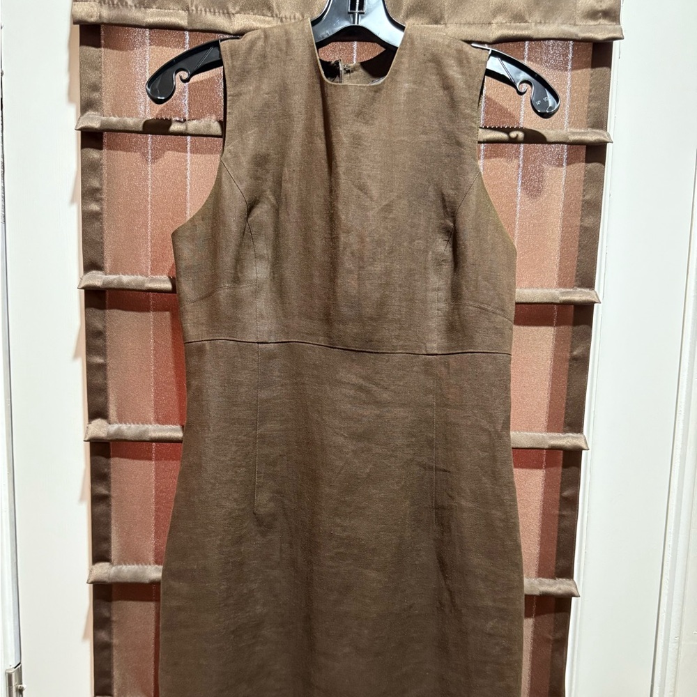 Brown Banana Republic linen mini dress